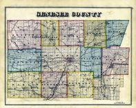 Genesee County Map, Genesee County 1876
